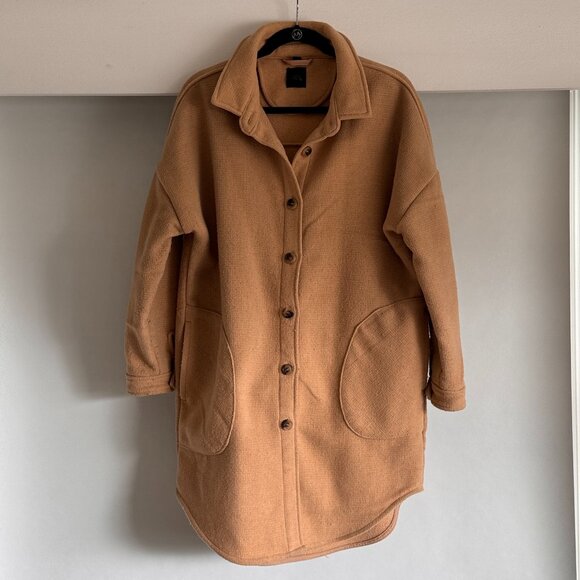 RDI Camel Button-Front Coat Jacket – Size M - Picture 1 of 7